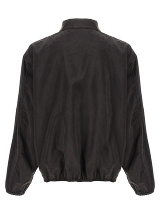 Brown Silk Shell Jacket