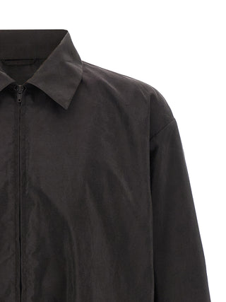 Brown Silk Shell Jacket