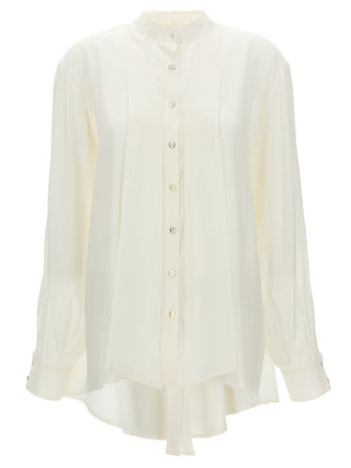 White Silk Blouse