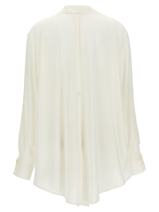 White Silk Blouse