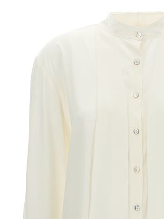 White Silk Blouse