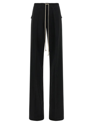Black Viscose Casual Pants