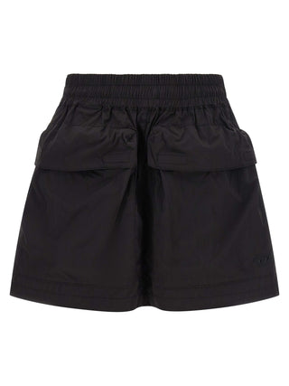 Black Polyamide Long Skirt