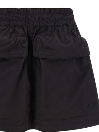 Black Polyamide Long Skirt