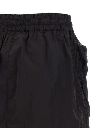 Black Polyamide Long Skirt