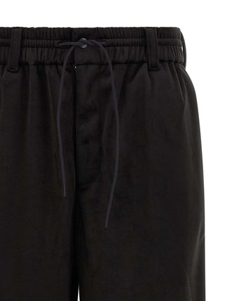 Black Recycled Polyester Joggers (Workout Pants)