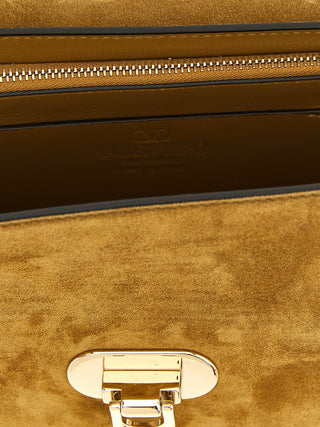 Beige Calfskin Crossbody Bag