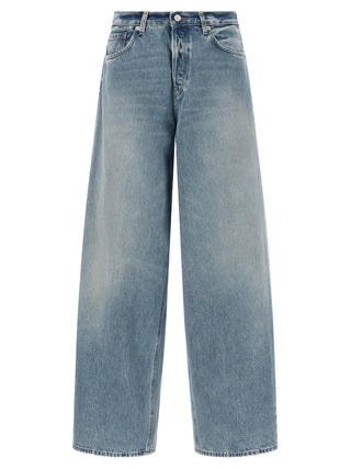 Blue Cotton Relaxed Fit Jeans