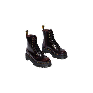 Bordeaux Leather Ankle Boots