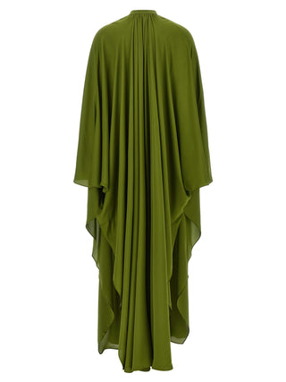 Bicolor Silk Long Dress