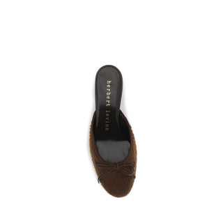 Sandalias de tacón stiletto de cuero de becerro marrón Bos Taurus