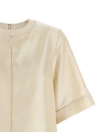 Beige Silk Blouse