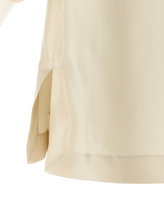 Beige Silk Blouse