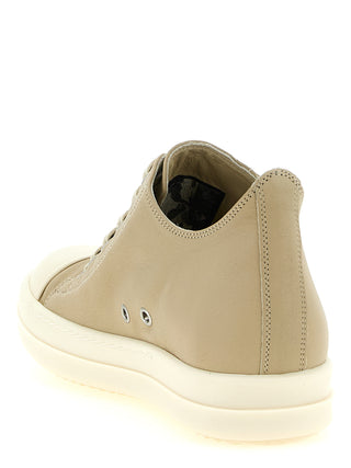 Beige Ramie Low Top Sneakers