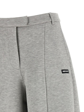 Gray Viscose Cargo Pants