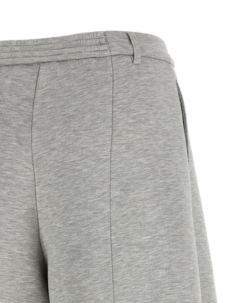 Gray Viscose Cargo Pants