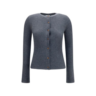 Gray Cashmere Cardigan