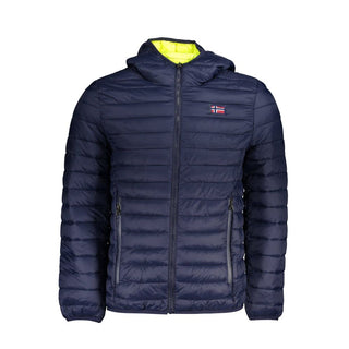 Chaqueta azul de poliamida para hombre