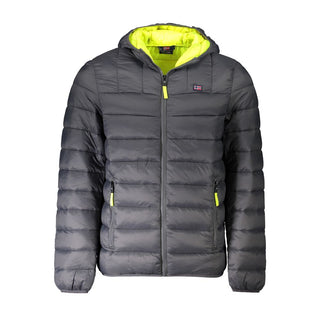 Chaqueta de hombre de poliamida gris