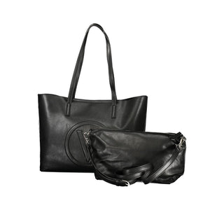 Nero Poliuretano Women's Bag with Adjustable Strap