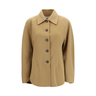 Beige Wool Oves Aries Full-Length Jacket
