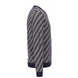 Blue Linen Men Sweater