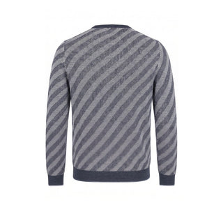 Blue Linen Men Sweater