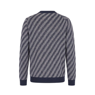 Blue Linen Men Cardigan