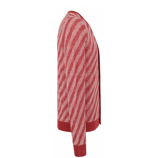 Red Linen Men Cardigan