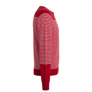 Red Cotton Men Sweater