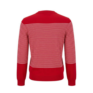 Red Cotton Men Sweater