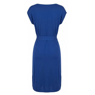 Blue Silk Women Dress