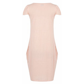 Vestido de algodón rosa para mujer