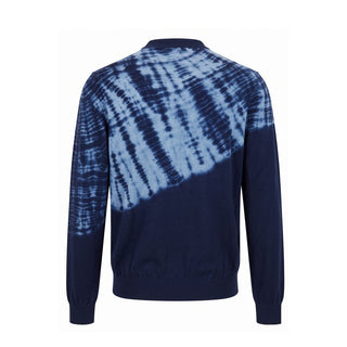 Blue Cotton Men's Sweater