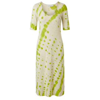 Vestido de algodón verde para mujer