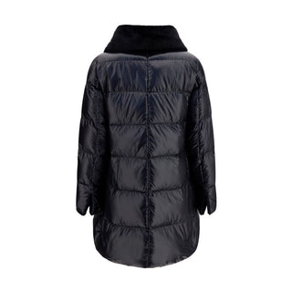 Black Goose Down Full-Length Jacket