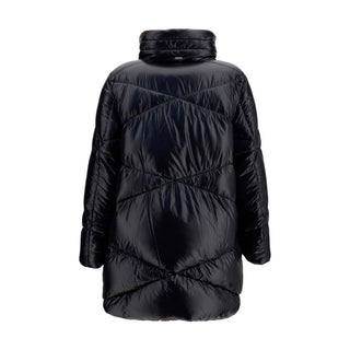Black Polyamide Full-Length Jacket