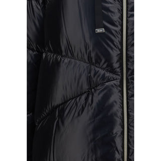 Black Polyamide Full-Length Jacket