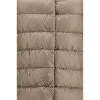 Chaqueta beige de poliéster de largo completo