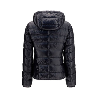 Black Polyamide Full-Length Jacket