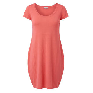 Vestido de algodón rojo para mujer
