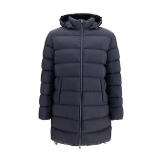 Black Polyamide Full-Length Jacket