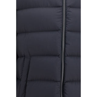 Black Polyamide Full-Length Jacket