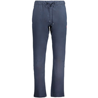 Blue Cotton Men's Trousers