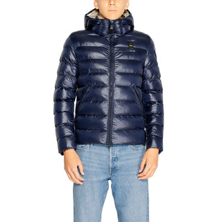 Chaqueta con caparazón de poliéster azul
