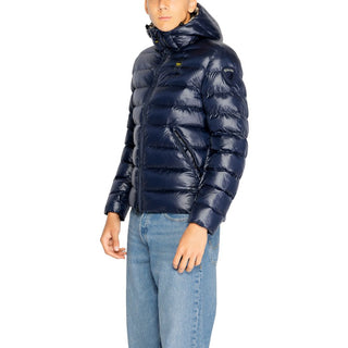 Chaqueta con caparazón de poliéster azul