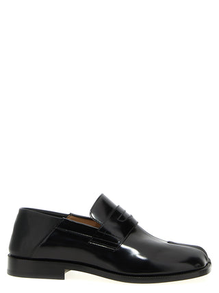 Black Calfskin Slip-On Loafers