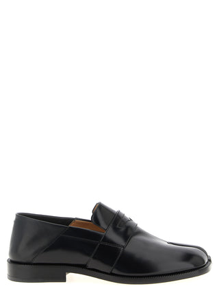 Black Calfskin Slip-On Loafers