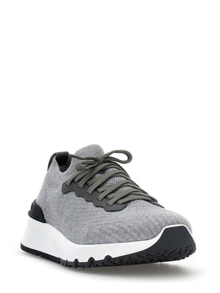 Zapatillas deportivas de algodón gris  