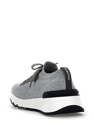 Zapatillas deportivas de algodón gris  